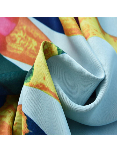 Cortinas Oscurecimiento MYRU 2 Paneles 99x160 cm Colorido