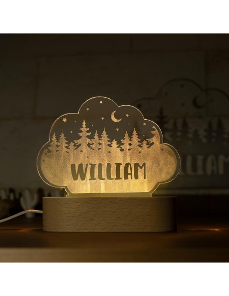 Luz Nocturna Personalizada P Lab Bosque 15.95 cm LED Luz Nocturna Personalizada P Lab Bosque 15.95 cm LED