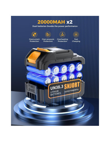 Soplador de Hojas Inalámbrico SNJORT S7MAX-11 500,000 RPM