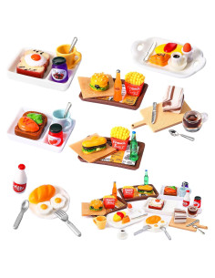 Set de Comida en Miniatura Civaner 38 Piezas para Muñecas