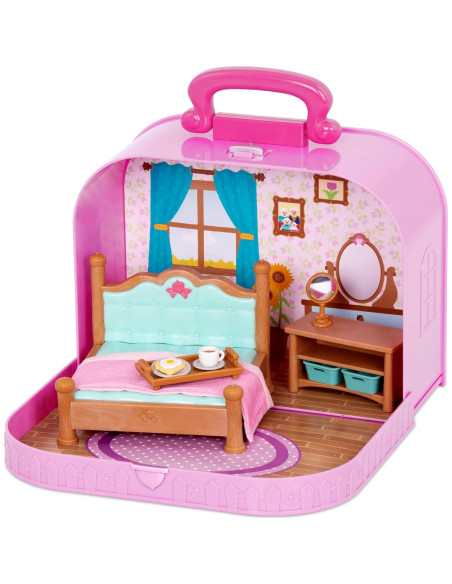 Juego de Casa de Muñecas Li'l Woodzeez con Maleta 2 Figuras Juego de Casa de Muñecas Li'l Woodzeez con Maleta 2 Figuras