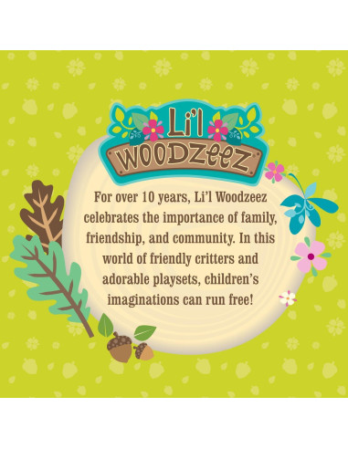 Juego de Casa de Muñecas Li'l Woodzeez con Maleta 2 Figuras