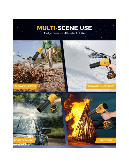 Soplador de Hojas Inalámbrico SNJORT S7MAX-11 500,000 RPM Soplador de Hojas Inalámbrico SNJORT S7MAX-11 500,000 RPM