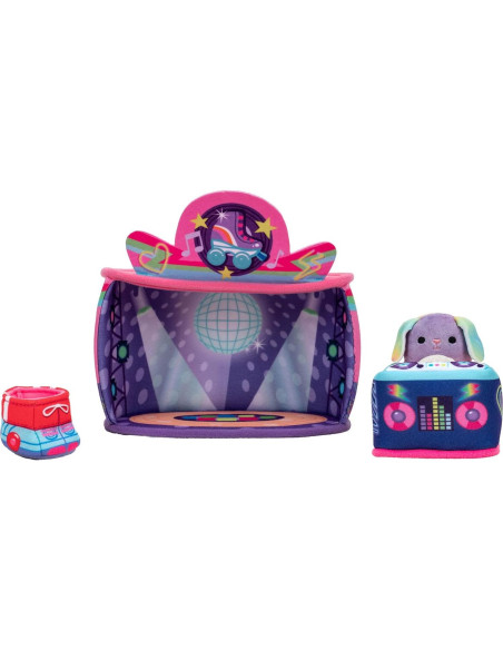 Set de Juego Squishville Danya Coneja 2" Peluche y Patines