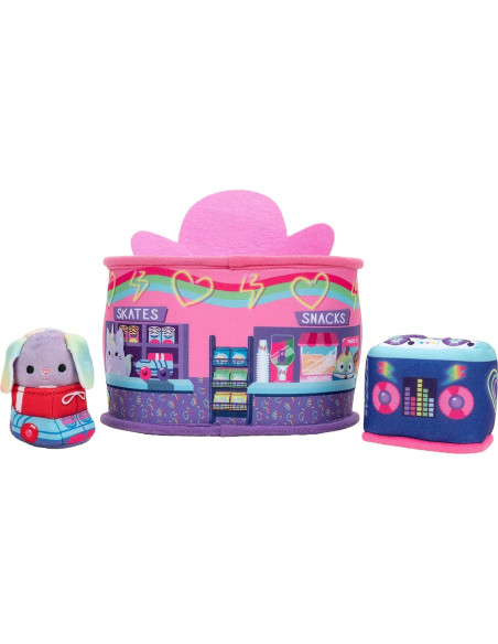 Set de Juego Squishville Danya Coneja 2" Peluche y Patines