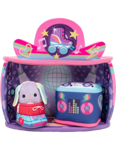 Set de Juego Squishville Danya Coneja 2" Peluche y Patines