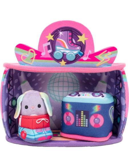 Set de Juego Squishville Danya Coneja 2" Peluche y Patines