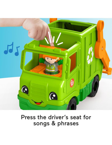 Camión de Reciclaje Musical Fisher-Price HYC11 para Niños 1+