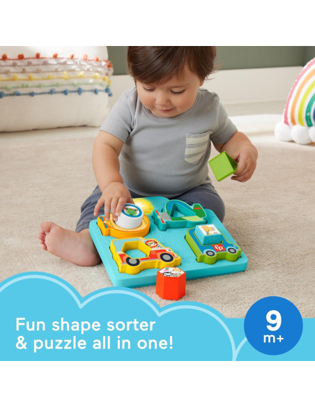 Rompecabezas de Vehículos Fisher-Price HRP31 con Sonidos y Luces