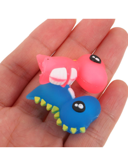 12 Toppers de Lápiz de Dinosaurio LALAFINA - Silicona Suave