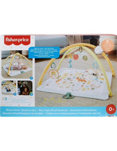 Gimnasio de Actividad Fisher-Price Simply Senses 6 Juguetes