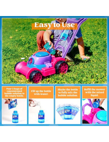 Cortacésped de Burbuja Joyin Rosa - Juguete para Niños