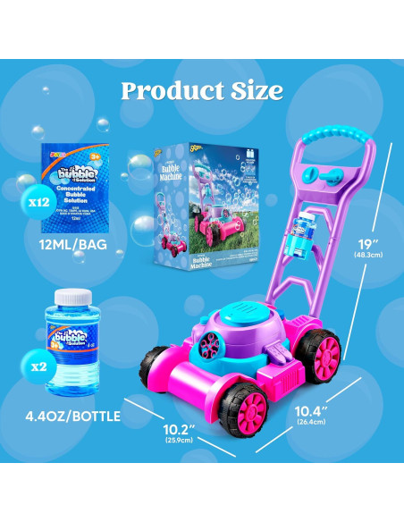 Cortacésped de Burbuja Joyin Rosa - Juguete para Niños