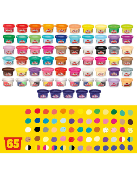 Play-Doh Colección de Colores Ultimate 65 Latas 1 Onza Play-Doh Colección de Colores Ultimate 65 Latas 1 Onza