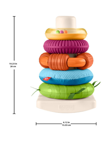 Juguete Sensorial Rock-a-Stack Fisher-Price 6 Meses+