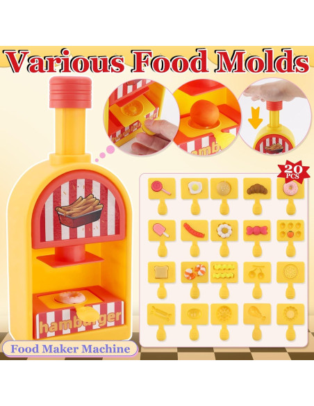 Set de Juguetes de Cocina Crelloci Tienda de Hamburguesas 69PCS