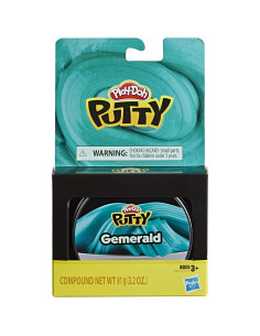 Play-Doh Masilla Verde Metálica Gemerald 90 g para Niños 2