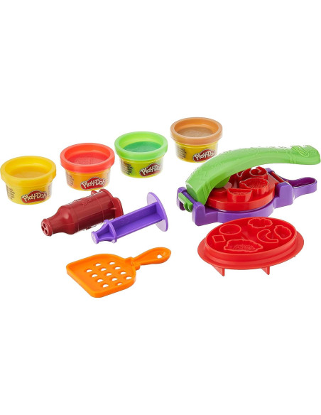 Juego de Comida Play-Doh Taco Time para Niños 3+ con 4 Colores