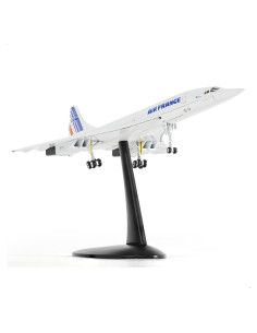 Modelo de avión Concorde QIYUMOKE 1/200 con soporte