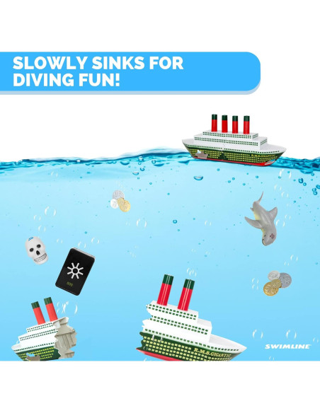 Juguete de Buceo Titanic Swimline - Barco Hundido y Tesoros