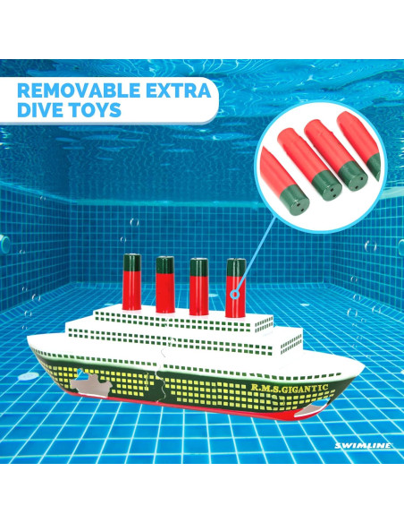 Juguete de Buceo Titanic Swimline - Barco Hundido y Tesoros