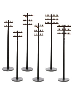 Postes Telefónicos Miniatura GANAZONO 6pcs 1:100 ABS