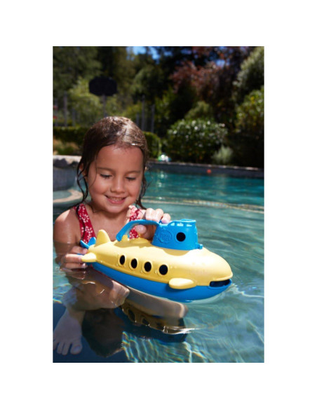 Submarino Green Toys Azul 26,67 cm - Juguete Acuático Seguro