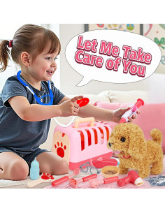 Juguete Interactivo Tsomtto Perro Peluche Veterinario 0.88kg 2