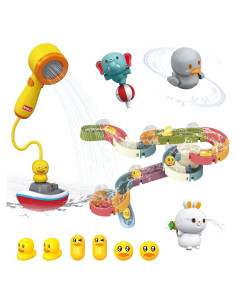 Juguetes de baño Mostop para bebés con pista y animales