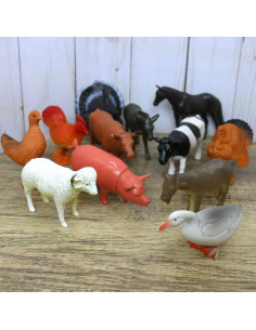 Figuras de Juguete Animales de Granja GiftExpress 12 Piezas 2