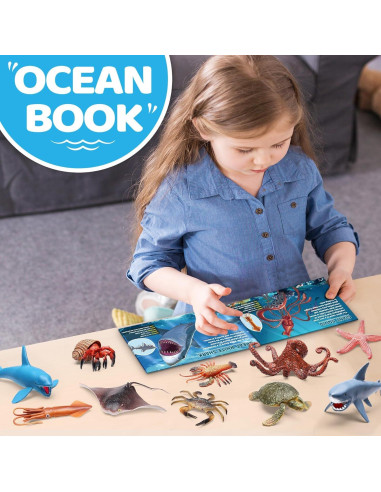 Paquete de 12 Juguetes de Animales Marinos KarberDark