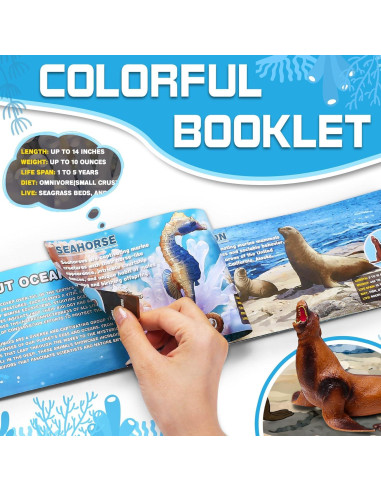 Paquete de 12 Juguetes de Animales Marinos KarberDark