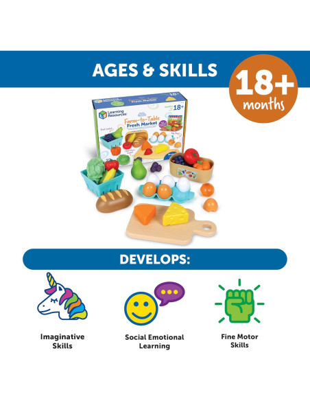 Juego de Comida de Juguete Learning Resources 27 Piezas