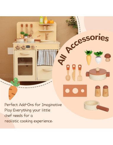 Cocina de Juguete de Madera HANGZHOUSAIPOGUO 30x50cm