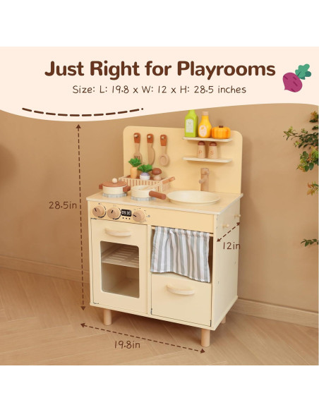 Cocina de Juguete de Madera HANGZHOUSAIPOGUO 30x50cm