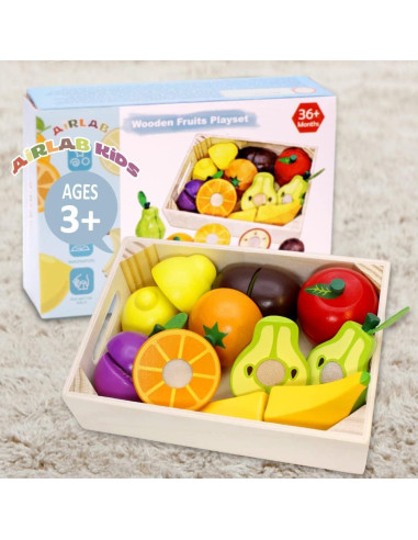 Comida de Juguete de Madera Airlab Frutas y Verduras