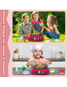 Juego de Cocina de Juguete Dudujoy con Comida Cambiante 2