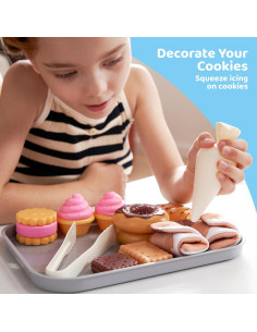 Juego de Comida de Galletas JOVA 17 Piezas para Niños 2