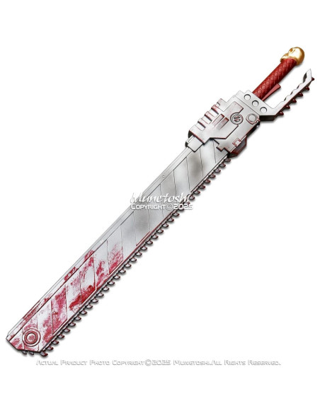 Espada de cadena roja de anime 100 cm para cosplay