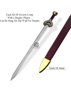 Espada de Fantasía QURESHI KNIFES 99 cm con Funda y Placa 2