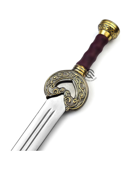 Espada de Fantasía QURESHI KNIFES 99 cm con Funda y Placa