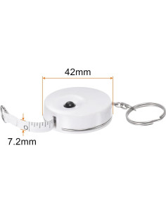 Cinta Métrica Retráctil HARFINGTON 1.5M Doble Cara Blanca 2