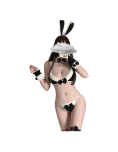 Conjunto de Lencería Sexy SINROYEE Conejita Kawaii Talla Única