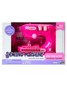 Kit de Costura para Niños Anker Play - Máquina Rosa, 7 Piezas