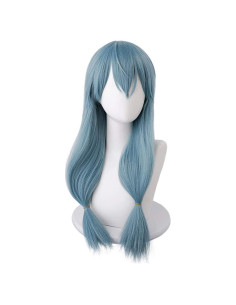 Peluca Mahito Azul 65 cm Fibras Resistentes al Calor