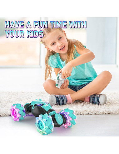 Coche RC Acrobático GLUISEUR Control Gestos 1:18 Azul