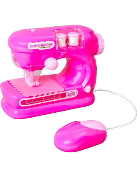 Kit de Costura para Niños Anker Play - Máquina Rosa, 7 Piezas