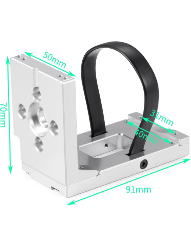 Soporte de Motor RCHUBAM Aluminio 1/5 X-MAXX 6S Plata