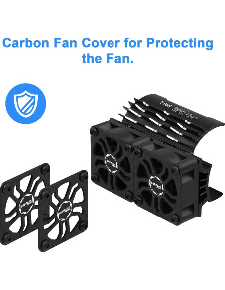 Ventilador Doble 30mm ARRAROWN para Motor RC 36mm