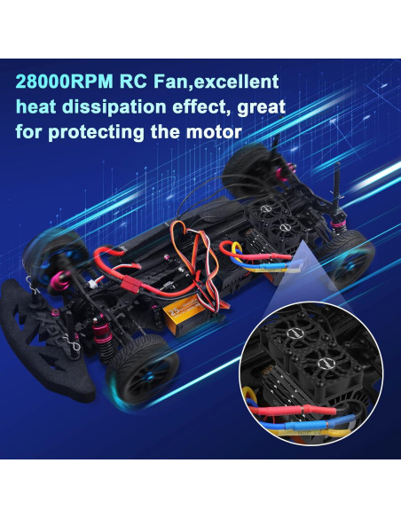 Ventilador Doble 30mm ARRAROWN para Motor RC 36mm